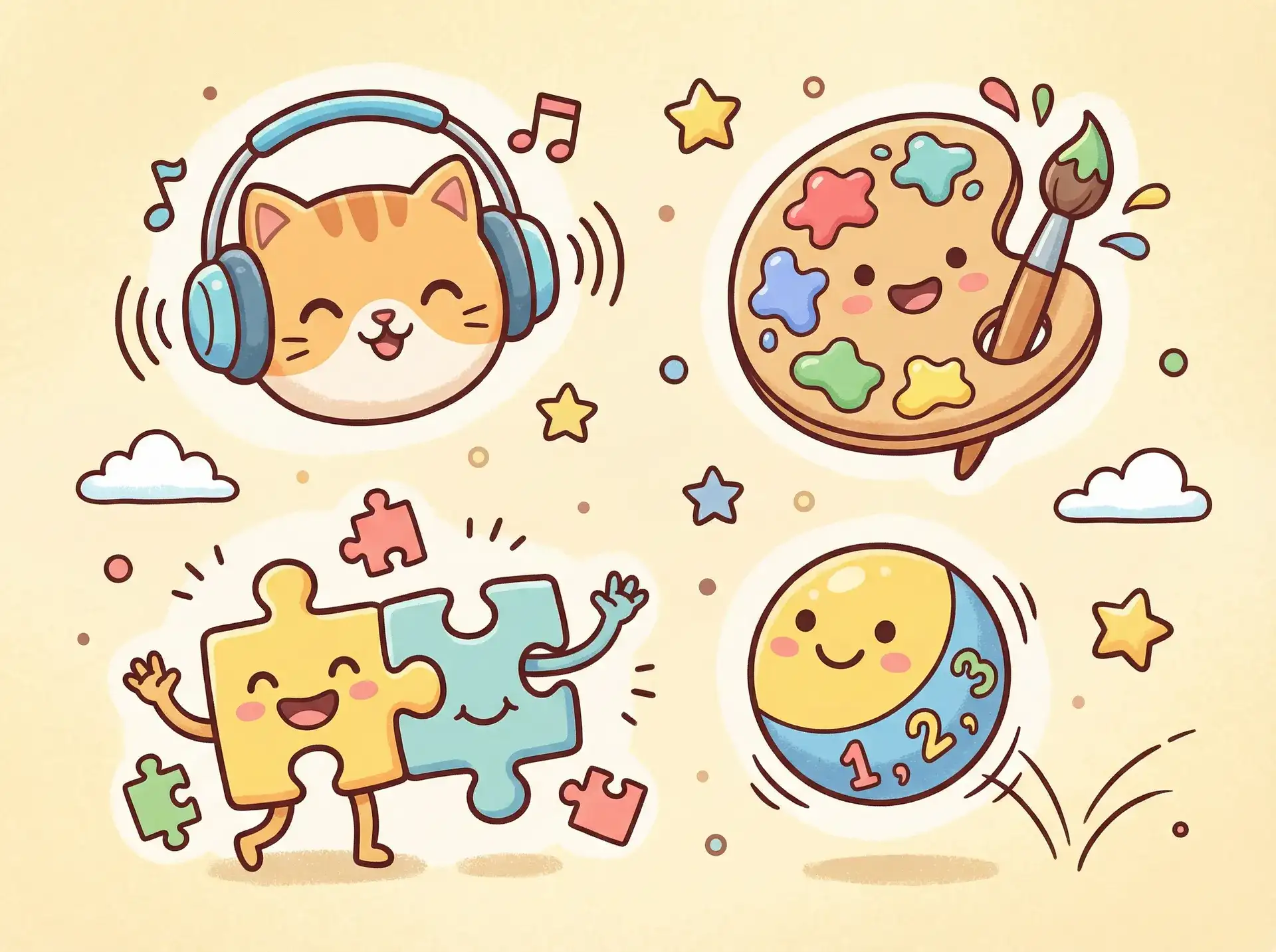 小朋友的手工作品 - 电影万里归途 益智创作